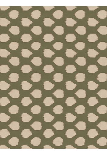 Carta Da Parati "dots Ikat Green"