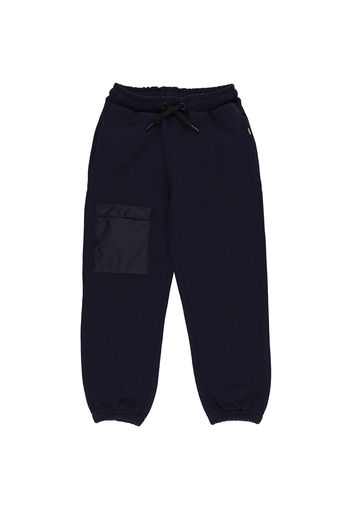 Pantaloni In Felpa Di Cotone Con Inserti In Nylon