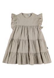 Striped Cotton Blend Dress