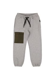 Pantaloni In Felpa Di Cotone Con Inserti In Nylon