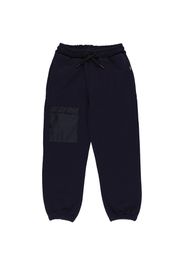 Pantaloni In Felpa Di Cotone Con Inserti In Nylon