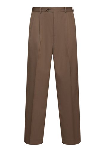 Pantaloni In Lana Di Gabardina Leggera