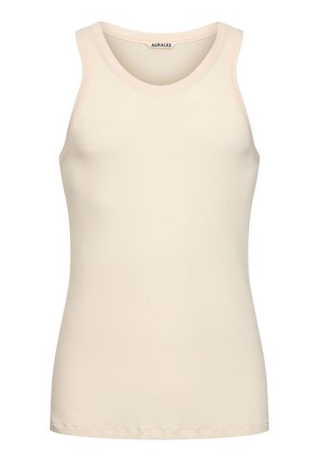 Tank Top In Cotone Organico A Costine