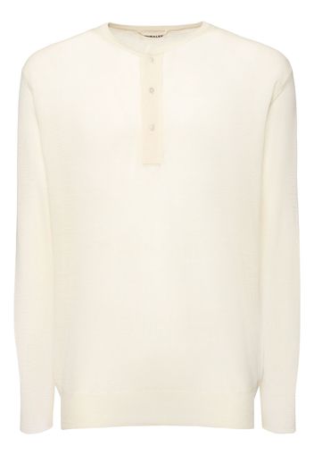 Maglia  Henley In Lana E Seta