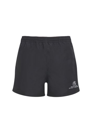 Shorts Mare In Nylon Con Logo