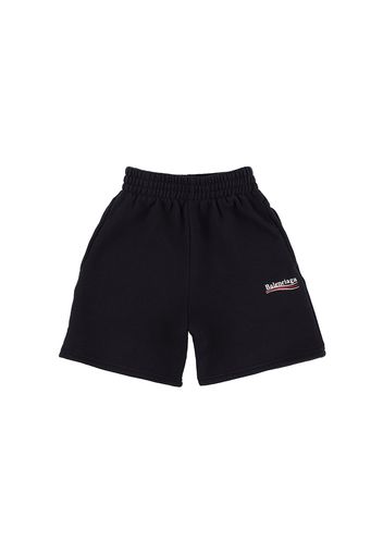 Shorts Political In Felpa Di Cotone