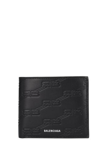 Bb Embossed Leather Wallet