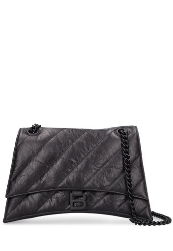 Medium Crush Quilted Leather Chain Bag