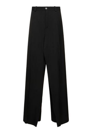 Pantaloni In Twill Di Lana