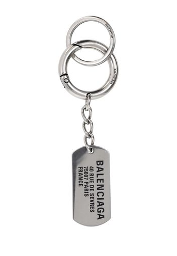 Charm Tags Keyring In Misto Ottone