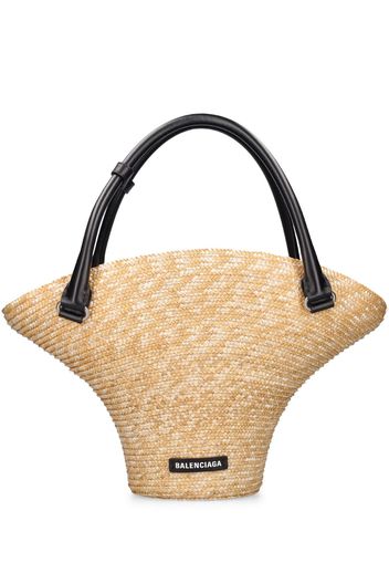 Medium Straw Blend Beach Bag