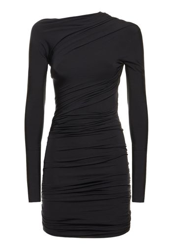 Twisted Cupro Blend Mini Dress