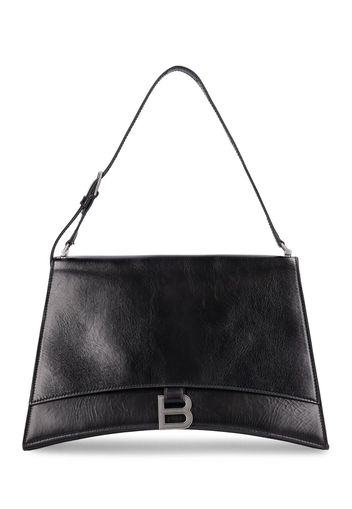 Medium Crush Leather Shoulder Bag