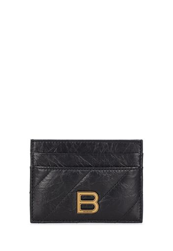 Crush Quilted Leather Card Holder