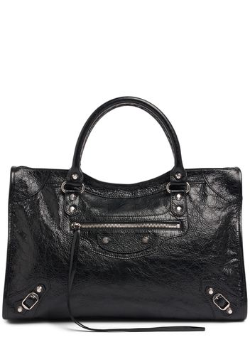 Medium Le City Leather Shoulder Bag