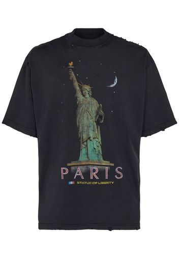 T-shirt Paris Liberty In Misto Cotone