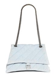 Medium Crush Quilted Cotton Chain Bag