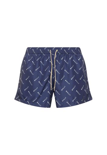 Shorts Mare In Nylon Con Logo