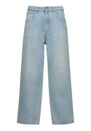 Jeans Dritti In Denim Di Cotone