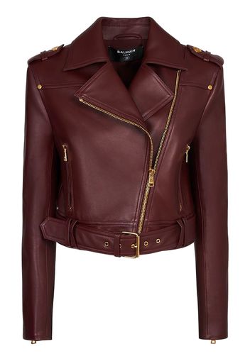 Giacca Biker In Pelle