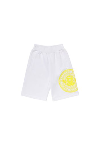 Shorts In Felpa Di Cotone Con Stampa