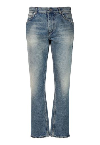 Jeans Regular Fit In Denim Di Cotone