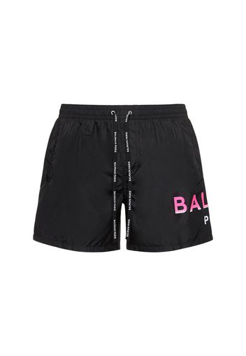 Shorts Mare In Techno Con Logo