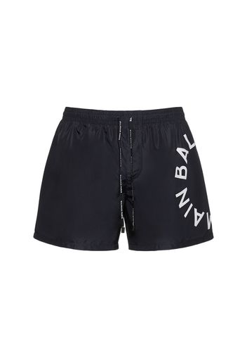 Shorts Mare In Techno Con Logo