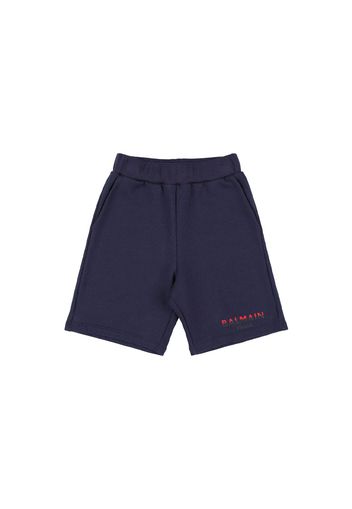 Shorts In Felpa Di Cotone Organico