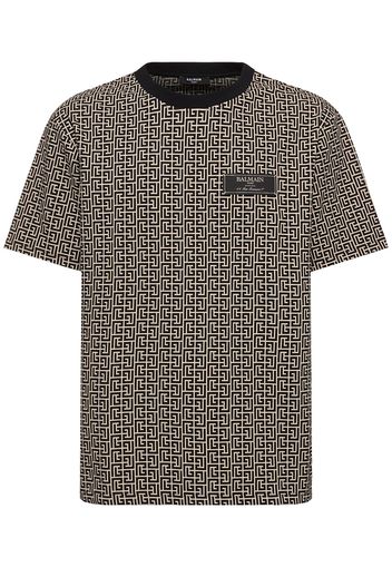 T-shirt In Jacquard Monogram