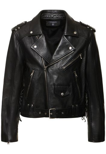 Giacca Biker In Pelle