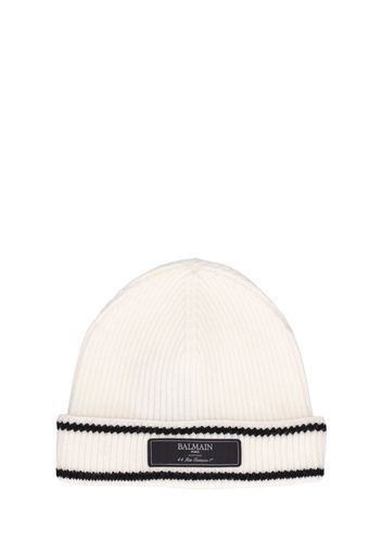 Cappello Beanie In Maglia Di Lana