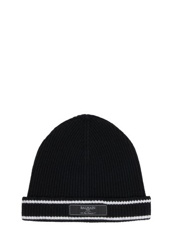 Cappello Beanie In Maglia Di Lana