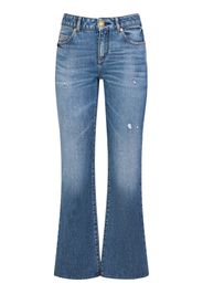 Jeans Flared In Denim Di Cotone