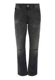 Jeans Regular Fit In Denim Di Cotone Destroyed