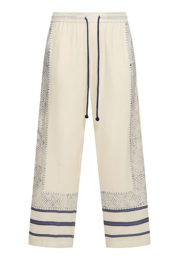 Pantaloni Jogging Ethnic In Cotone