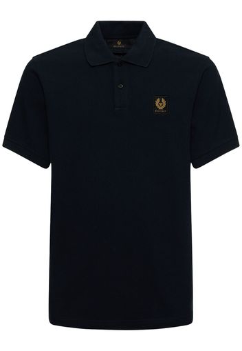 Polo In Cotone Piqué Con Logo