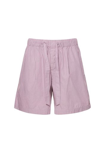 Shorts In Cotone Organico Con Pinces