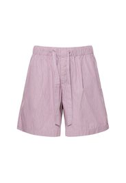 Shorts In Cotone Organico Con Pinces