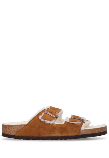 Sandali Arizona In Shearling E Camoscio