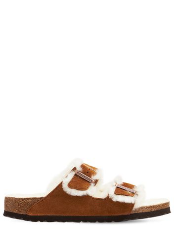 Sandali Arizona In Shearling E Camoscio