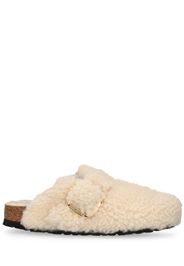 Mules Boston In Shearling Con Fibbia