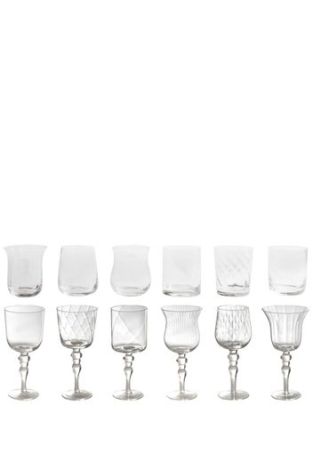 Set Of 12 Tumblers & Wine Glasses