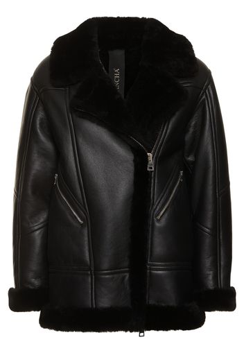 Giacca In Shearling Con Zip