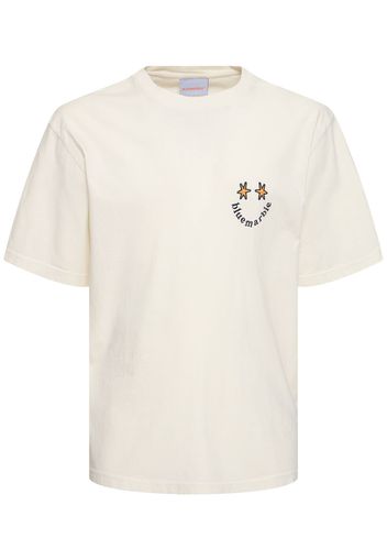 T-shirt In Jersey Di Cotone Con Stampa