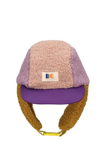 Cappello Aviator In Orsetto Color Block