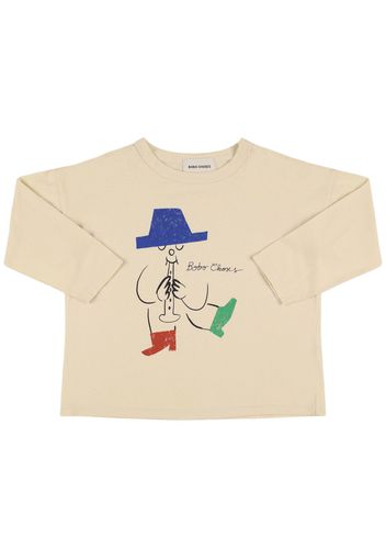 T-shirt In Cotone Organico Con Stampa