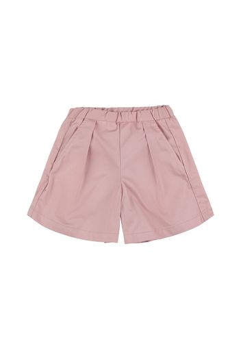 Shorts In Gabardina Di Cotone