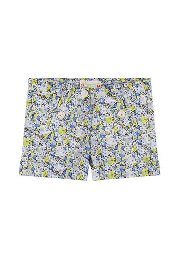 Shorts In Popeline Di Cotone Stampato