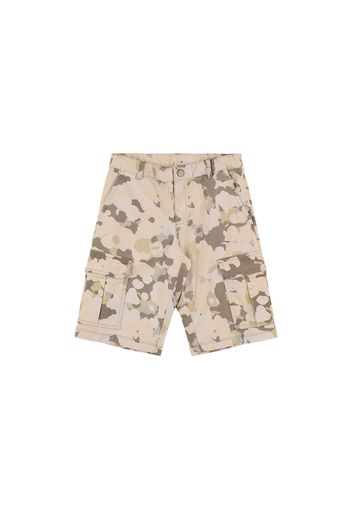 Shorts Cargo In Gabardina Di Cotone